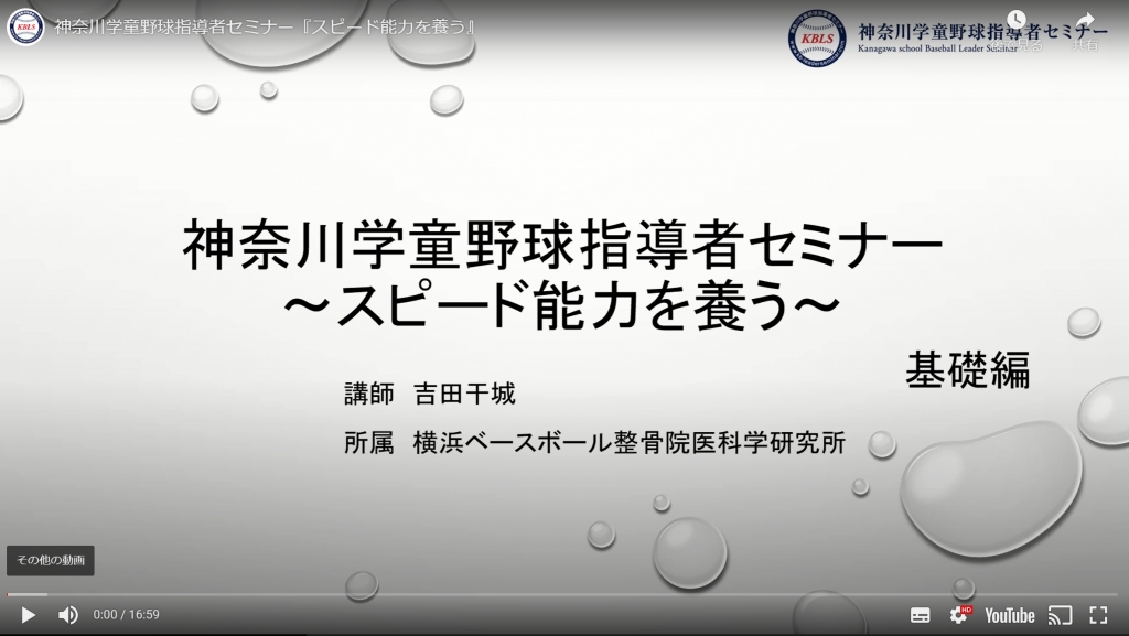動画：投球障害予防エクササイズ